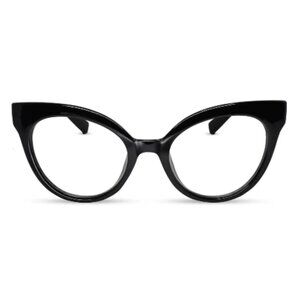 2 See Life Premium Prescription Strength Cat Eye Reading Glasses in Black